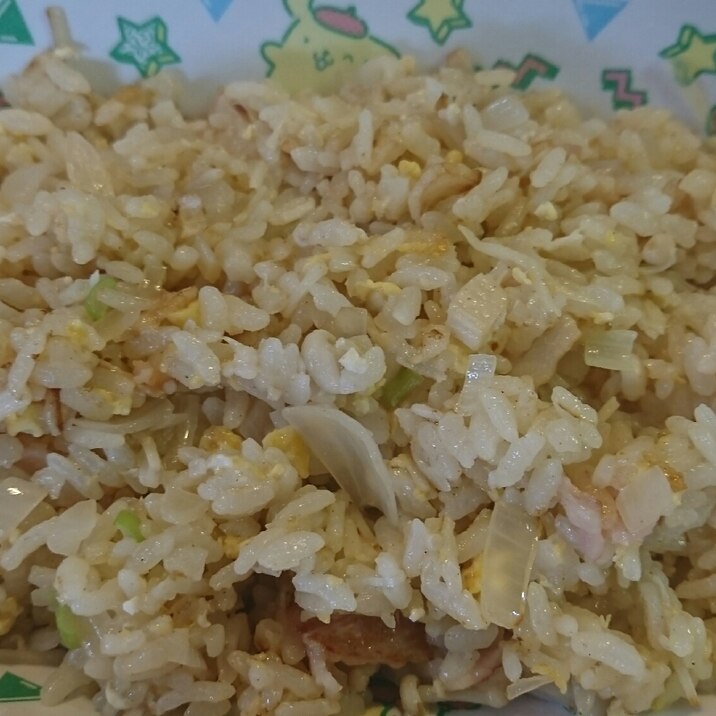 らっきょうとエノキのチャーハン